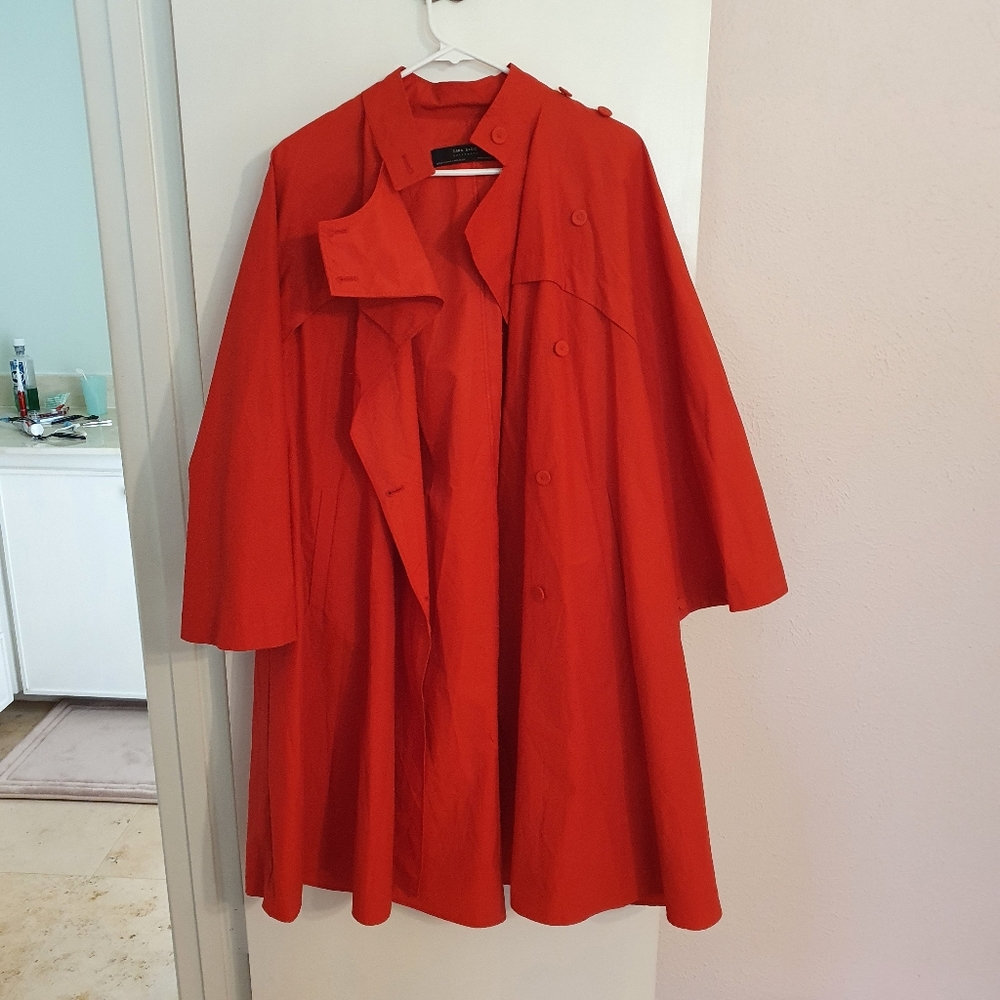 Zara Red rain jacket